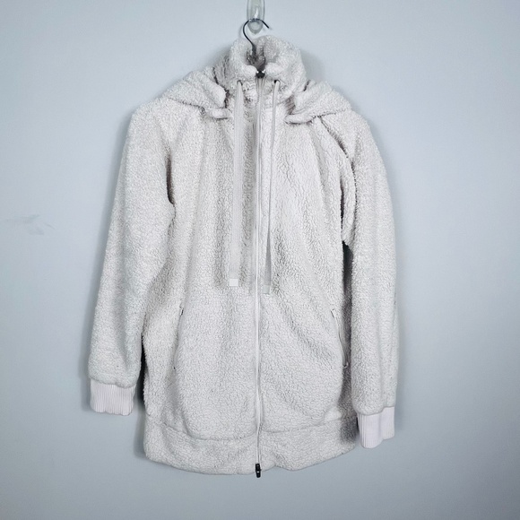 Athleta Tugga Long Line Sherpa Fleece Jacket Size XS MSRP $168 - Picture 4 of 15